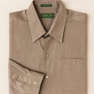 Príncipe Made in Italy 100% Cotton Lightweight Button-Down Shirt Men’s L